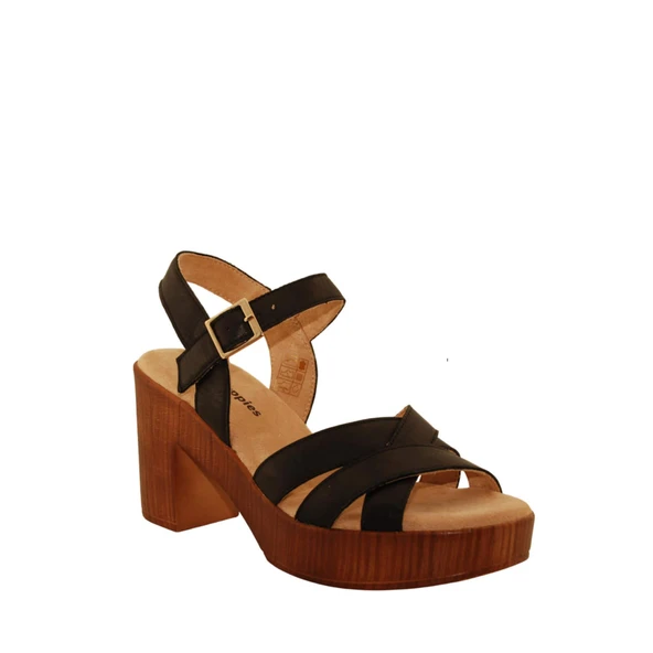 Hush Puppies Aviat 624236 Hakiki Deri Kadın Sandalet Siyah ürün görseli