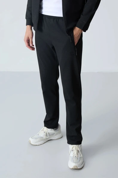 Tommy Life Klasik Paça Erkek Eşofman Takımı Siyah 85113 - Resim 5