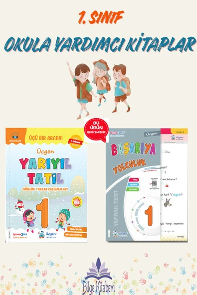 Üçgen 1.Sınıf Yarıyıl Tatil Kitabı (1.Dönem Konularını Kapsar)- Yaprak Test Hediyeli ürün görseli 1