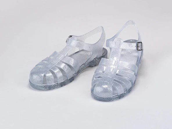 Igor S10262 Biarritz Glitter Sandalet Simli Gümüş - Resim 6