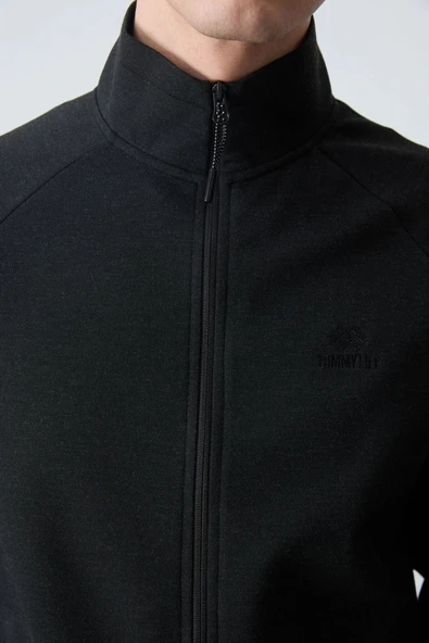 Tommy Life Klasik Paça Erkek Eşofman Takımı Siyah 85113 - Resim 7