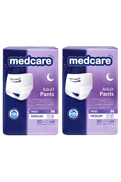 Medcare Maxi Emici Külot 8 Damla Medium 60 Adet 2*30 ürün görseli 1