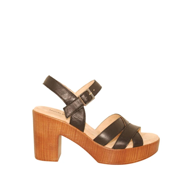 Hush Puppies Aviat 624236 Hakiki Deri Kadın Sandalet Siyah - Resim 7