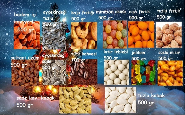 Yılbaşı Kuruyemiş Paketi 14 - Resim 3