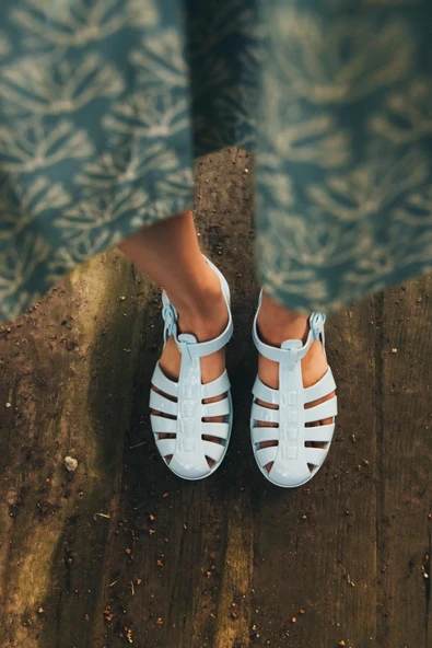 Igor S10258 Biarritz Brillo Sandalet Açık Mavi - Resim 3