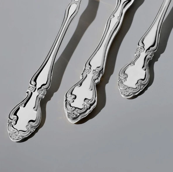 Nehir Adriana Sade 12 Adet Yemek Kaşık Takımı - Resim 3