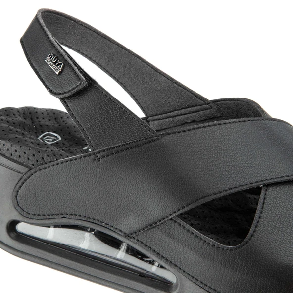 Muya Assos 31213 Airmax Kadın Sandalet Full Siyah - Resim 4