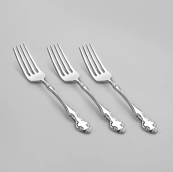 Nehir Adriana Sade 12 Adet Yemek Çatal Takımı ürün görseli 1