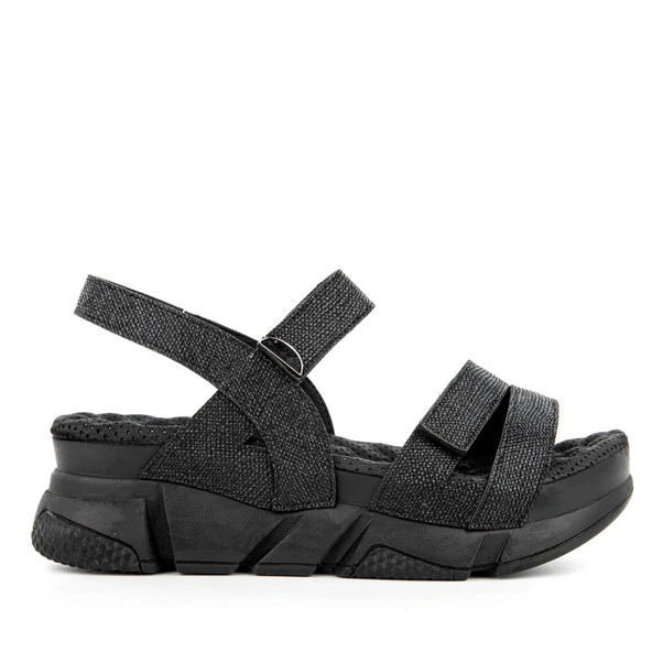 Muya Olimba 34201 Kadın Memory Foam Sandalet Siyah - Resim 2