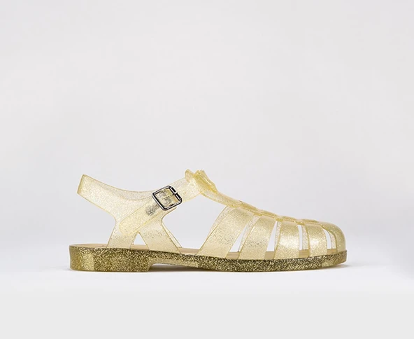 Igor S10262 Biarritz Glitter Sandalet Simli Altın - Resim 2