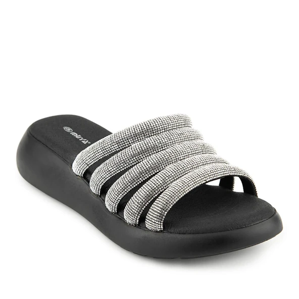 Muya Laki 35213 Anatomik Kadın Terlik Siyah ürün görseli 1