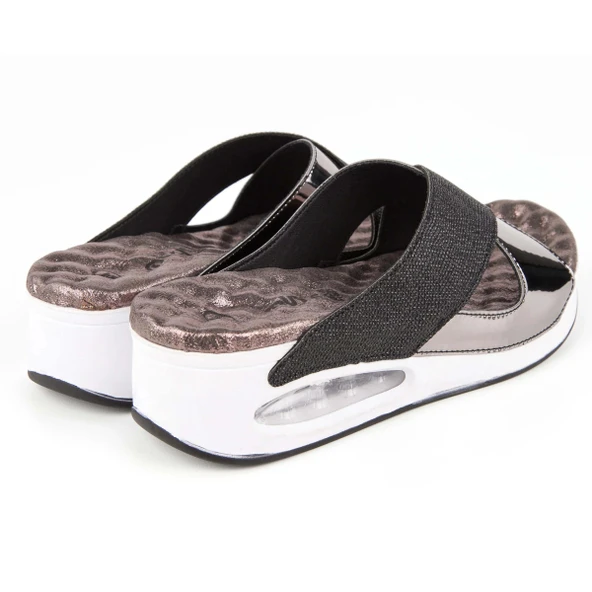 Muya Fly Anatomik Airmax Memory Foam Kadın Terlik Siyah - Resim 4