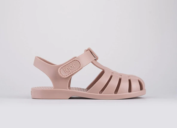 Igor S10288 Clasica Velcro Çocuk Sandalet Pudra - Resim 2
