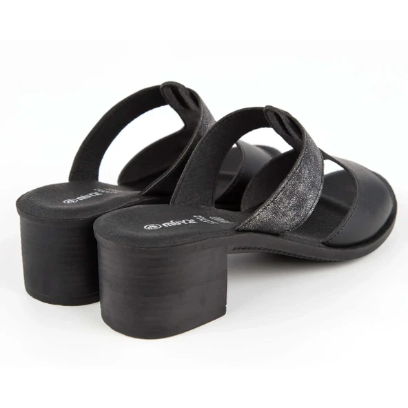 Muya Ceria Abiye Kadın Terlik Siyah - Resim 5