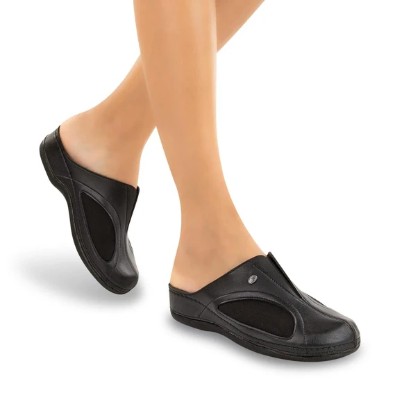 Muya Cara Anatomik Halluks Valgus Kadın Terlik Siyah - Resim 2