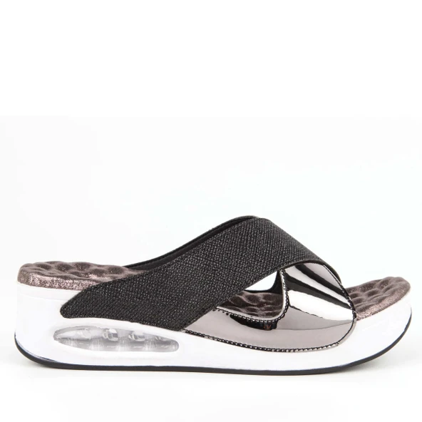 Muya Fly Anatomik Airmax Memory Foam Kadın Terlik Siyah - Resim 3