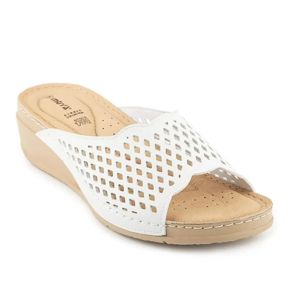 Muya Brosa 35209 Anatomik Kadın Terlik Beyaz ürün görseli 1