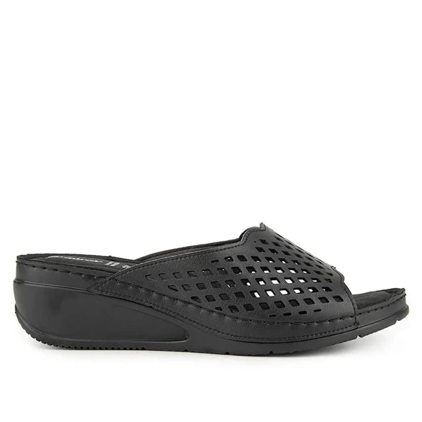 Muya Brosa 35209 Anatomik Kadın Terlik Siyah - Resim 2