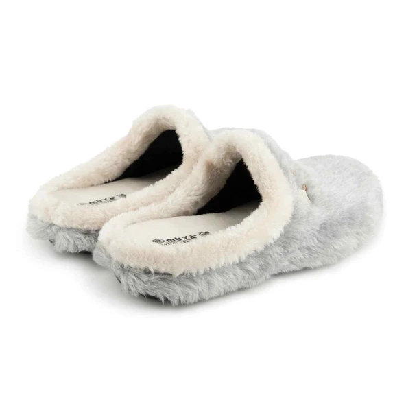 Muya Kraska 36901 Anatomik Kadın Terlik Gri - Resim 4