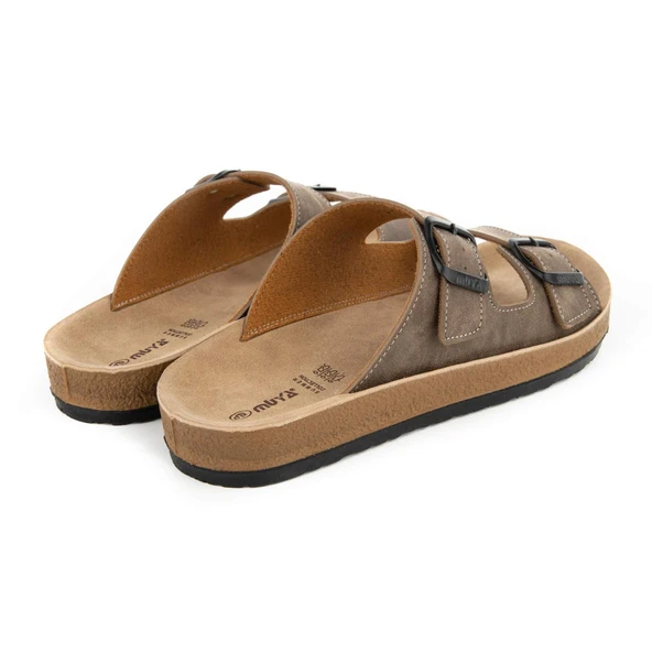 Muya Yuna 31032 Anatomik Taban Kadın Terlik Vizon - Resim 3