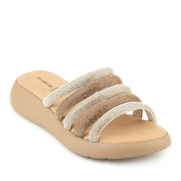 Muya Laki 35213 Anatomik Kadın Terlik Altın ürün görseli 1