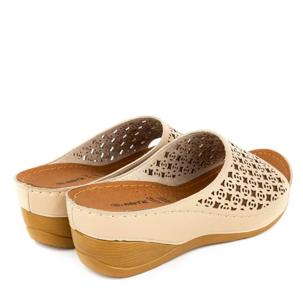 Muya Svati Anatomik Kadın Terlik Bej - Resim 5