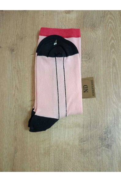 BAMBU DİKİŞSİZ  ÇORABI KADIN YÜZÜ DESENLİ PEMBE YUMUŞAK  ÇORAP 36-40 - Resim 2