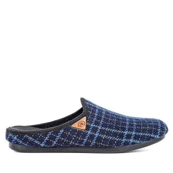 Muya Davis 33802 Anatomik Keçe Erkek Terlik Lacivert - Resim 2