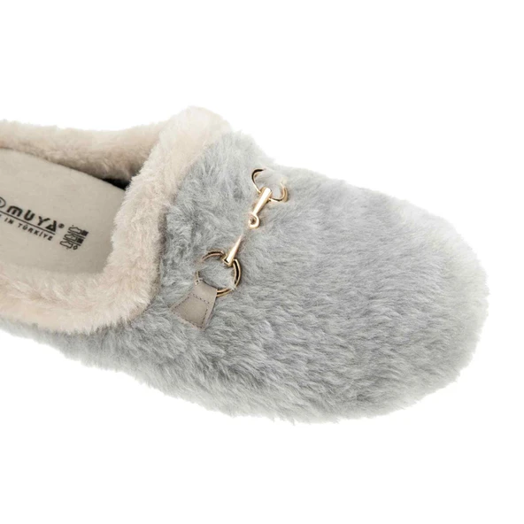 Muya Kraska 36901 Anatomik Kadın Terlik Gri - Resim 3