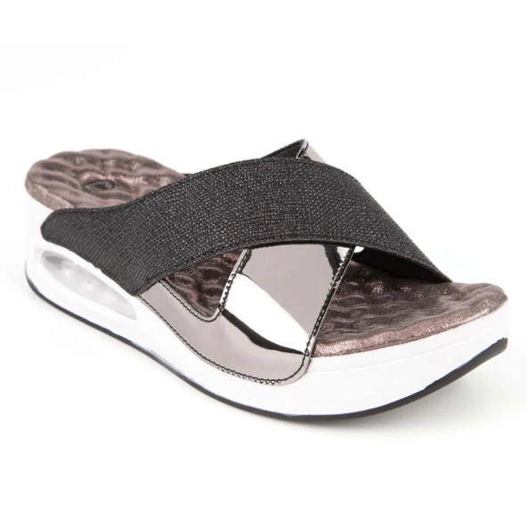 Muya Fly Anatomik Airmax Memory Foam Kadın Terlik Siyah ürün görseli 1