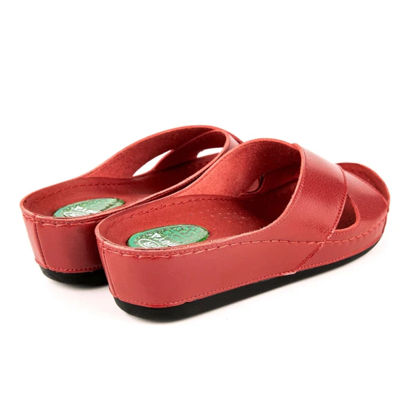 Muya Active Anatomik Topuk Dikeni Kadın Terlik Kırmızı - Resim 4