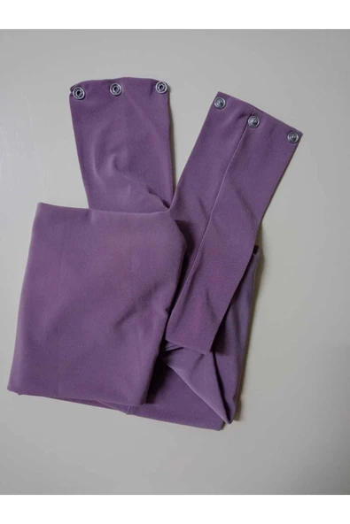 Çıtçıtlı Hijab , Penye , Tesettür , Çıtçıtlı Model , Pratik, Leylak - Resim 5