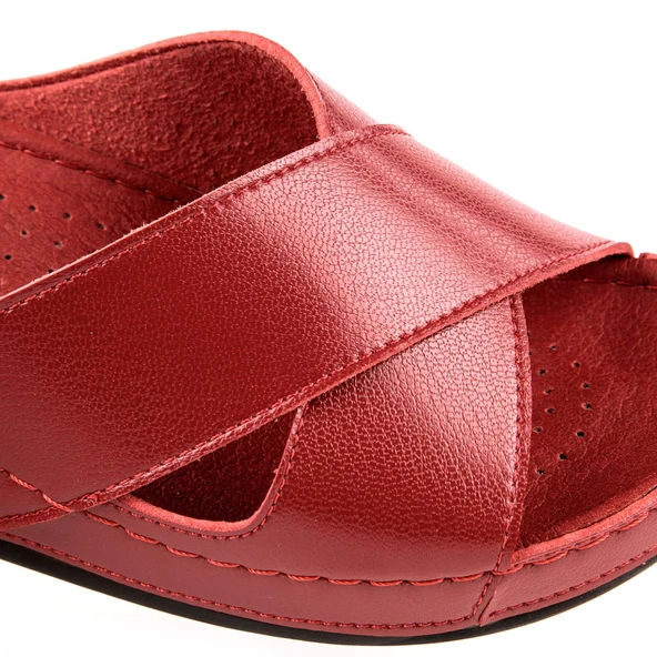 Muya Active Anatomik Topuk Dikeni Kadın Terlik Kırmızı - Resim 5