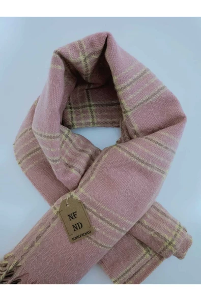 Omuz Şalı Atkı , Kare Desenli , Renkli , Yumuşak, Kışlık , Sıcak 80 X 160 - Resim 3