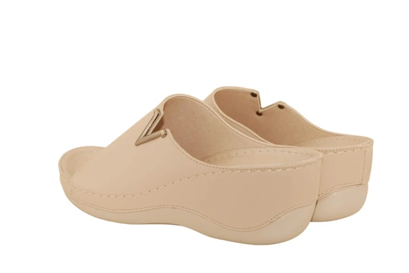 Muya Perla Anatomik Kadın Terlik Krem - Resim 6