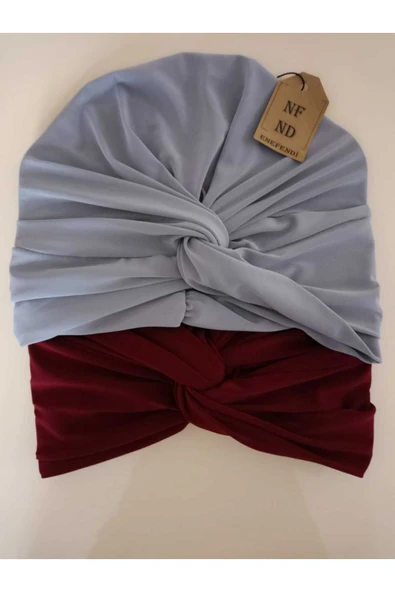 Dış Bone Hazır Geçmeli Tarz Tesettür Gri Hijab Sosyete Bone Süslü Sandy Kumaş - Resim 4