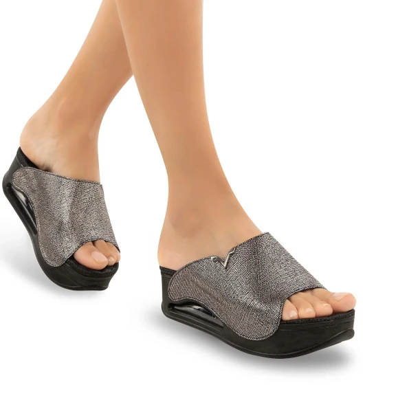 Muya Aero Anatomik Airmax Kadın Terlik Füme - Resim 2