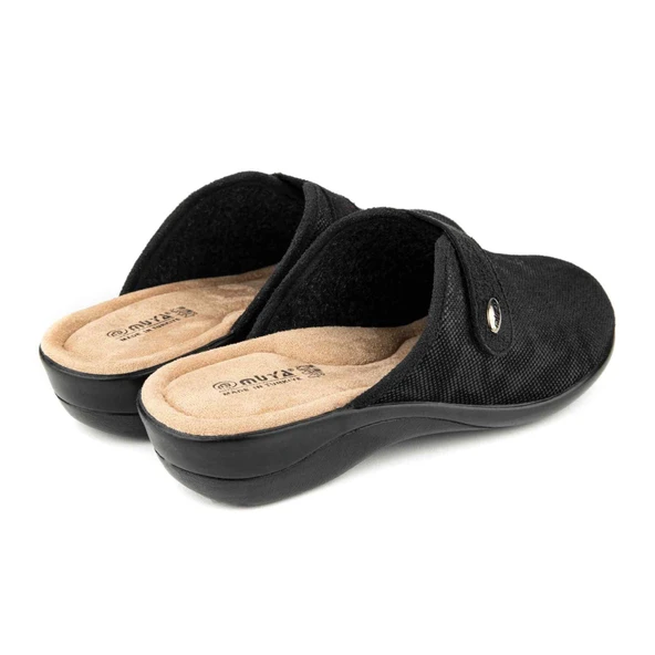 Muya Nipui 36907 Anatomik Kadın Terlik Siyah - Resim 4