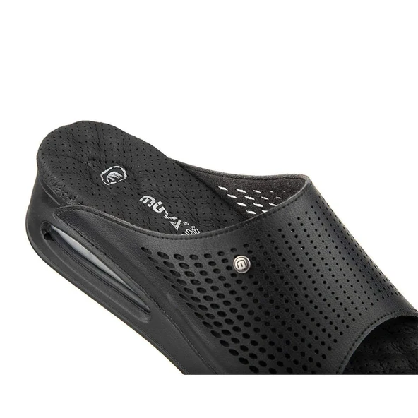 Muya Rive 35214 Anatomik Airmax Masaj Taban Kadın Terlik Siyah - Resim 3