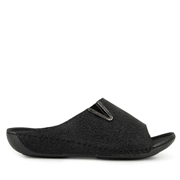 Muya Mena Anatomik Topuk Dikeni Kadın Terlik Full Siyah - Resim 2