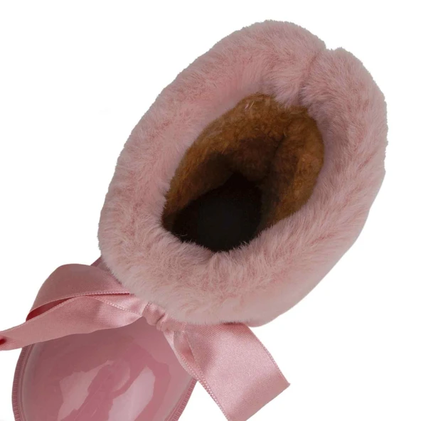Igor CC333 Bimbi Soft Borrequito Kürklü Yağmur Çizmesi Pembe - Resim 5