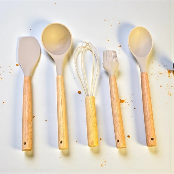 Elegant 5 parça silikon servis seti takımı ürün görseli 1