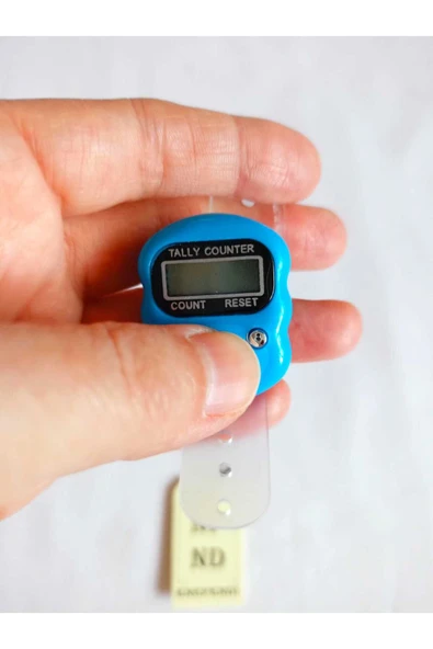 Mavi Zikirmatik Sayaç Yüzük Tesbih Çekme Salavat Ve Zikir Sayacı ürün görseli