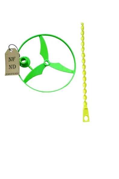 PERVANE HEDİYELİK OYUNCAK NOSTALJİK FIRILDAK UFO UÇAN DAİRE BAHÇE OYUNCAĞI 13cm 2 ADET YEŞİL ürün görseli 1