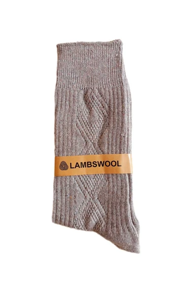 Erkek Kışlık Lambswool Yünlü Termal Parfümlü Kokulu Soket Kalın Çorap ürün görseli 1