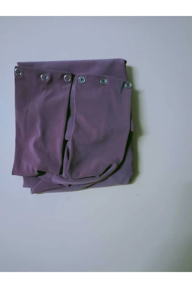 Çıtçıtlı Hijab , Penye , Tesettür , Çıtçıtlı Model , Pratik, Leylak - Resim 3