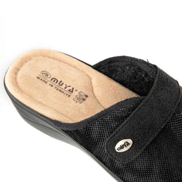 Muya Nipui 36907 Anatomik Kadın Terlik Siyah - Resim 3