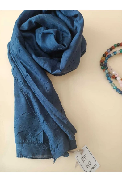 Bambu Kıraş Şal Ütü Gerektirmeyen Hafif Tesettür Şal Hijab - Resim 4