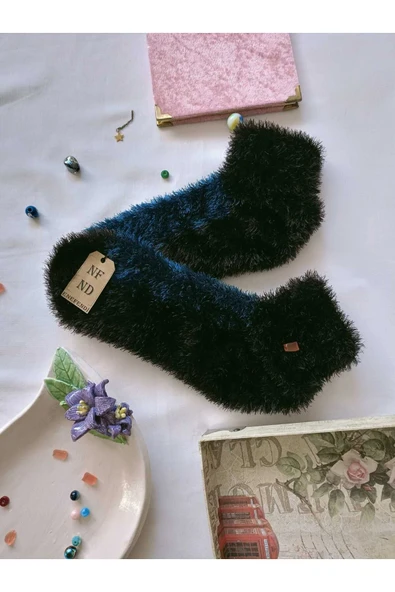 3 ÇİFT TÜYLÜ KIŞLIK TERMAL PATİK DİKİŞSİZ ÇORAP LACİ KAHVE FUŞYA ERKEK KADIN EV PARTİ ÇORABI 36-41 - Resim 7