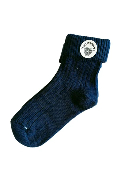 Yünlü Çorap Soket Fitilli Erkek Unısex Kadın Bot Çorabı, Kalın Kışlık Kokulu Lacivert Yılbaşı Çorabı - Resim 2